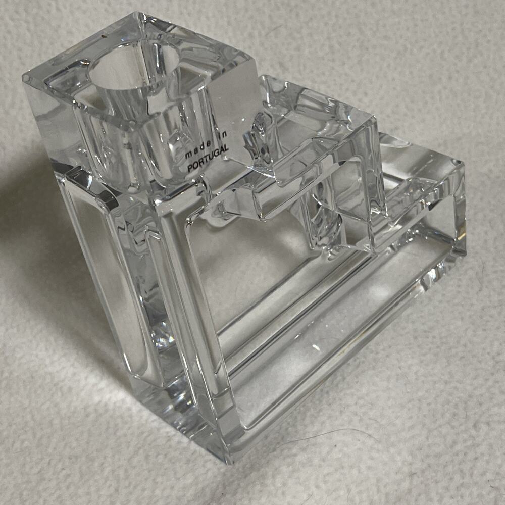 ORIGINAL Art Deco WILBUR ORME "PRISTINE" Cambridge Style Glass Candle Holder EUC